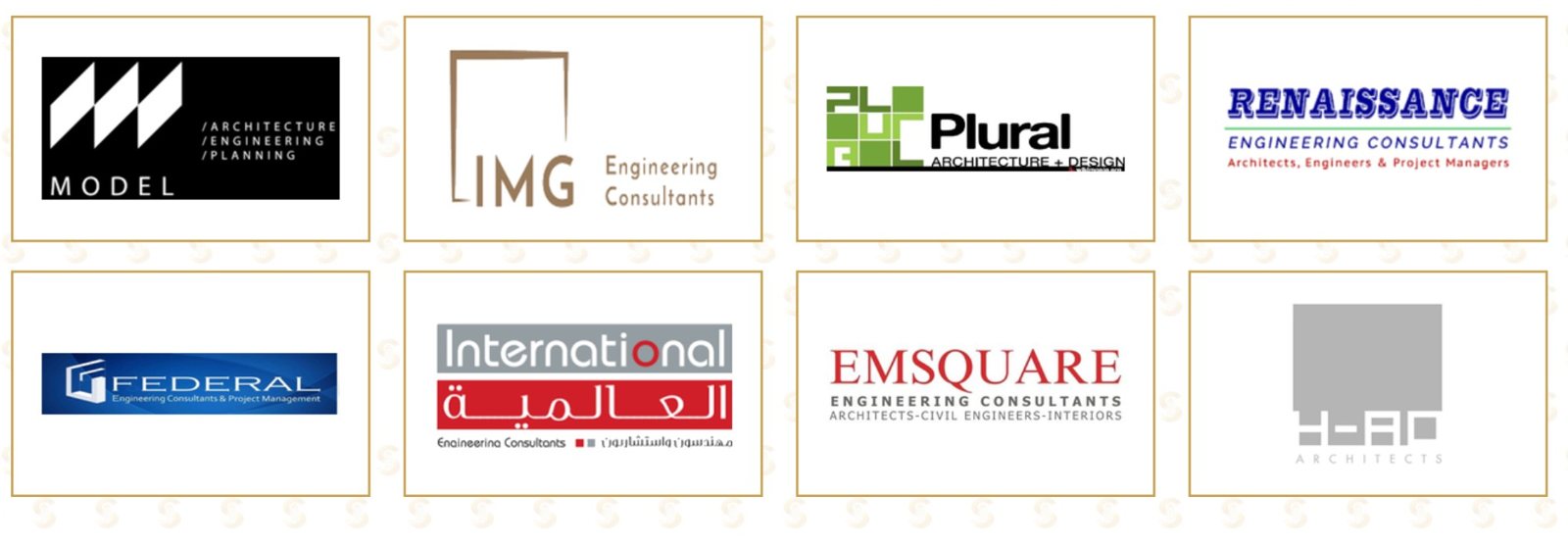 Consultants including IMG Engineering, Plural, Renaissance, Federal, International and EMSquare